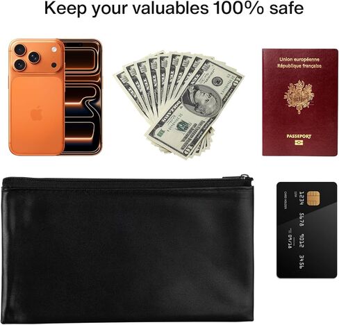 حقيبة النقود، وحقيبة النقود بسحاب، وحقائب البنك، ومحفظة النقود، وحقيبة تخزين العملات المعدنية لإيصالات مستحضرات التجميل، باللون الأسود in Kuwait