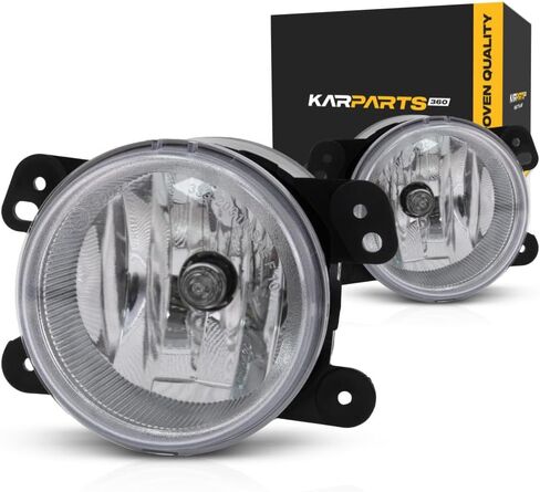 For Jeep Grand-Cherokee Fog Light 2011 2012 2013 Driver and Passenger Side | Pair | w/Bulbs | DOT Certified CH2594103 in Kuwait