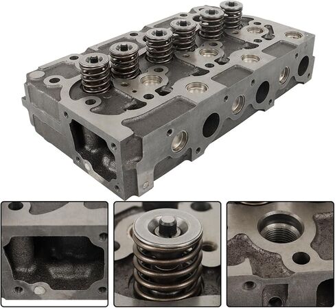 waltyotur Complete Cylinder Head 1552103040 Replacement for Kubota D1402 KH91 L2550DT L2550F with Gaksets Set 1552103044 in Saudi Arabia