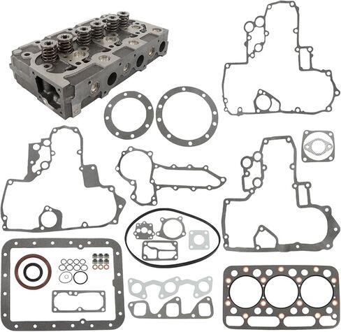 waltyotur Complete Cylinder Head 1552103040 Replacement for Kubota D1402 KH91 L2550DT L2550F with Gaksets Set 1552103044 in Saudi Arabia