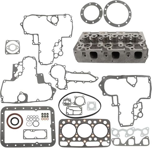 waltyotur Complete Cylinder Head 1552103040 Replacement for Kubota D1402 KH91 L2550DT L2550F with Gaksets Set 1552103044 in Saudi Arabia