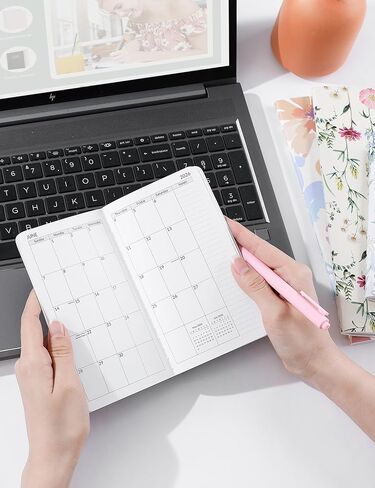 SUNEE Pocket Calendar May 2026 to June 2028 - Two Year Monthly Planner Small Calendar 3.5" x 6" Organizer for Daily & Yearly Schedule - Compact Agenda Notebook for School, Work, Women, Colorful Floral in Saudi Arabia