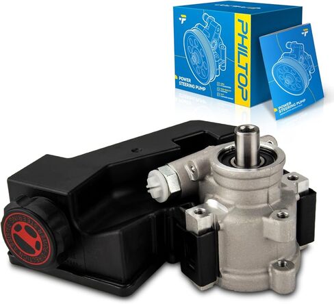 PHILTOP Power Steering Pump 20-61607 OE Replacement for Grand Cherokee 1999 2000 2001 2002 2003 2004 4.0L, Power Steering Wheel Pump 2061607F, 5016184AA, 5080551AA, 5080551AB, 5080551AC, 52088278AB in Kuwait