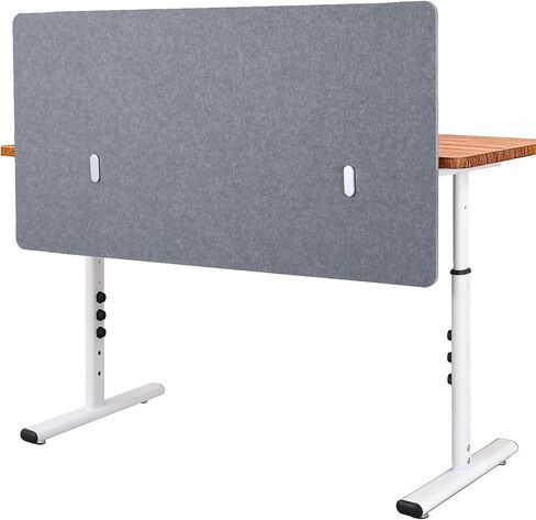 لوحة خصوصية مقسمة للمكتب من Vandebiao - قسم سطح مكتب مقاس 40 × 24 بوصة للمكتب والمنزل - رمادي in Kuwait