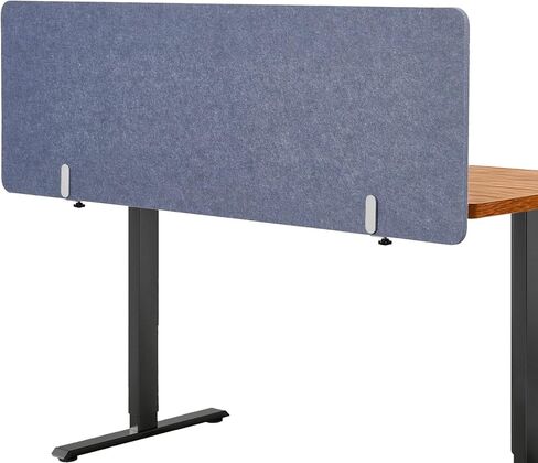 مقسم مكتب بمشبك، لوحة تقسيم خصوصية لسطح المكتب مقاس 48 × 18 بوصة للمكتب ومساحة العمل المنزلية - رمادي in Kuwait