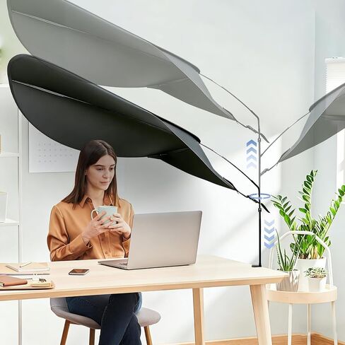 Large Office Cubicle Shade, Desk Shade for Cubicle to Block Light, Adjustable Desk Umbrella for Computer Monitor Glare Reduction – Blocks Overhead Light & AC Airflow Cubicles Accessories in Kuwait