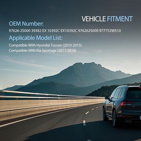 Replaces 39382 Ex10392C 976262S000 977753W510 A/C Expansion Valve Compatible with Hyundai Tucson 2010-2015 Compatible with Kia Sportage 2011-2016 10 11 12 13 14 15 16 2010 2011 2012 2013 2014 2015 in Kuwait