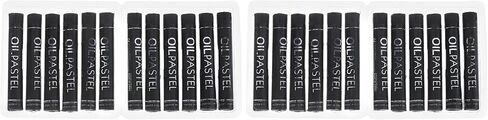 PATIKIL Dark Yellow Oil Pastels, 12Pcs Soft Oil Crayons Creamy Pastels Stick Art Supplies for Art Painting Drawing Blending Graffiti for Artists Beginners in Saudi Arabia