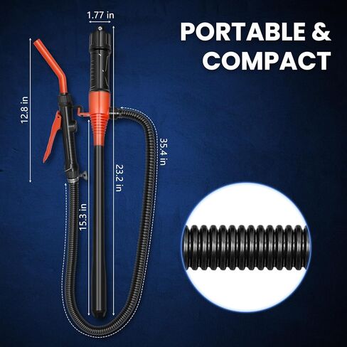 مضخة نقل الوقود المحمولة التي تعمل بالبطارية - 2.4 جرام في الدقيقة محمولة مع تدفق قابل للتعديل للغاز والديزل والكيروسين والماء in Kuwait