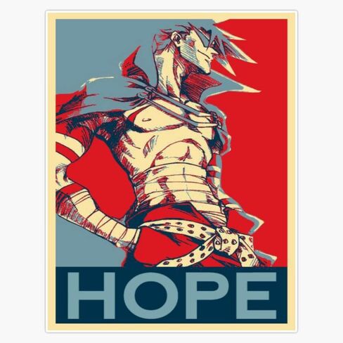 MAGNET Kamina quote hope lagann Magnet Vinyl Magnetic Sticker Size 5" in Saudi Arabia