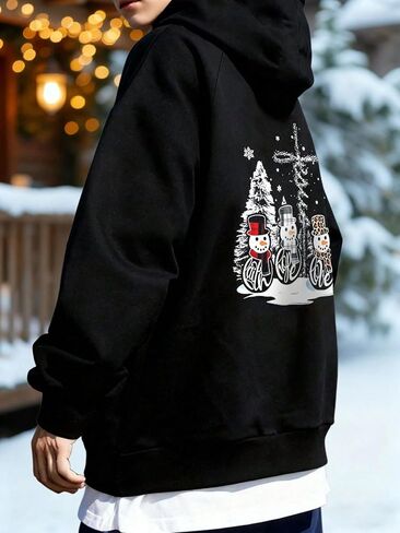 1-Piece Boys' & Teen Boys' High-Street Trendy Cool Back Print Versatile Autumn & Winter Fleece Jacket in Saudi Arabia