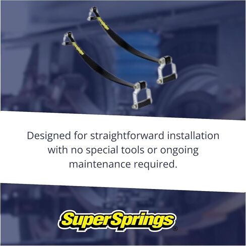 نظام مساعد التعليق الخلفي Super Springs لـ 2500 3500 شاحنة صغيرة ثقيلة | دعم حمل يصل إلى 1500 رطل | يقلل من الترهل الخلفي ولف الجسم | سهلة التركيب | SSA13 in Kuwait