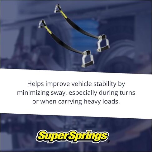 نظام مساعد التعليق الخلفي Super Springs لـ 2500 3500 شاحنة صغيرة ثقيلة | دعم حمل يصل إلى 1500 رطل | يقلل من الترهل الخلفي ولف الجسم | سهلة التركيب | SSA13 in Kuwait