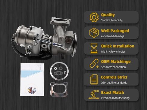 Dasbecan 667-206 Turbo Turbocharger Kit TD025 Compatible with Chevy Cruze 2016-2019, Chevy Malibu 2016-2023, Chevy Trax 2019, Buick Encore 2017-2019 Replace# 12639941 in Saudi Arabia