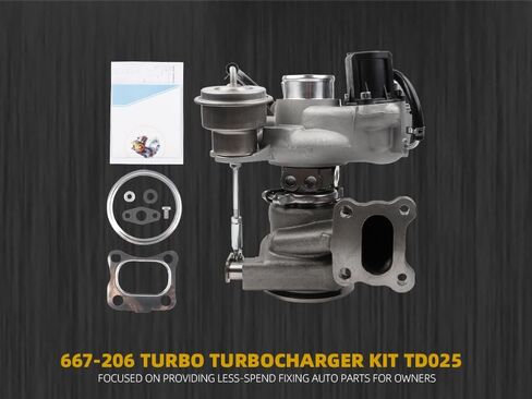 Dasbecan 667-206 Turbo Turbocharger Kit TD025 Compatible with Chevy Cruze 2016-2019, Chevy Malibu 2016-2023, Chevy Trax 2019, Buick Encore 2017-2019 Replace# 12639941 in Saudi Arabia