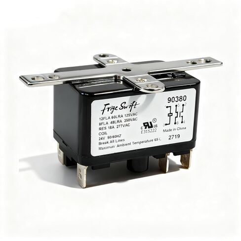 90380 مرحل مروحة التبديل للخدمة الشاقة، مرحلات التبديل للأغراض العامة، جهات الاتصال المفتوحة/المغلقة عادة، مناسبة لـ Havc، المكونات الكهربائية، تعمل بملف 24 فولت، 50/60 هرتز in Kuwait