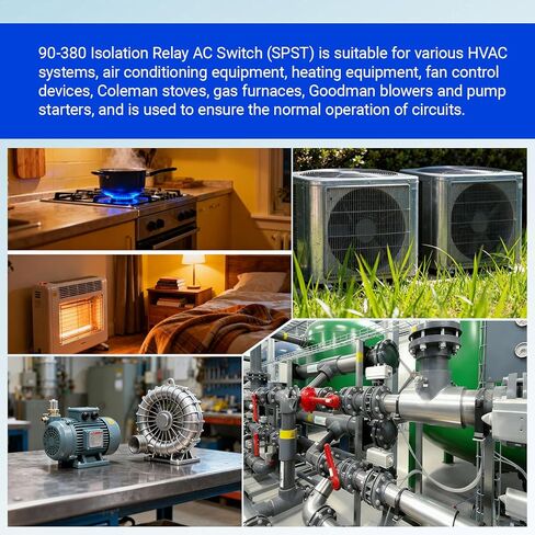 90380 مرحل مروحة التبديل للخدمة الشاقة، مرحلات التبديل للأغراض العامة، جهات الاتصال المفتوحة/المغلقة عادة، مناسبة لـ Havc، المكونات الكهربائية، تعمل بملف 24 فولت، 50/60 هرتز in Kuwait