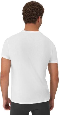 Hanes Mens Undershirt Packs, Stay-Tucked Soft Cotton Undershirts, Best Undershirts for Men, White/Black/Asstd Multipacks - White - 12 Pack XX-Large in Saudi Arabia
