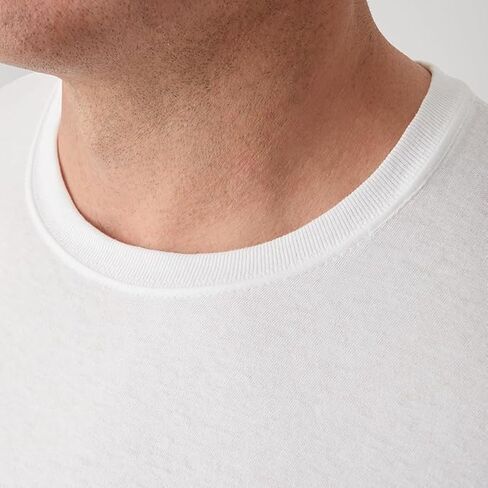Hanes Mens Undershirt Packs, Stay-Tucked Soft Cotton Undershirts, Best Undershirts for Men, White/Black/Asstd Multipacks - White - 12 Pack XX-Large in Saudi Arabia