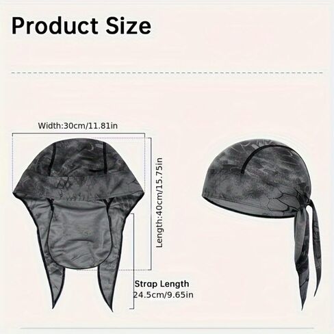 3PCS Camouflage Skull Beanie Unisex Quick-Dry Breathable Mesh Cap Lightweight Multi-Color Headwrap for Hiking Fishing Cycling in Saudi Arabia