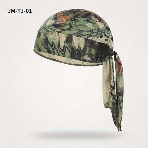 3PCS Camouflage Skull Beanie Unisex Quick-Dry Breathable Mesh Cap Lightweight Multi-Color Headwrap for Hiking Fishing Cycling in Saudi Arabia