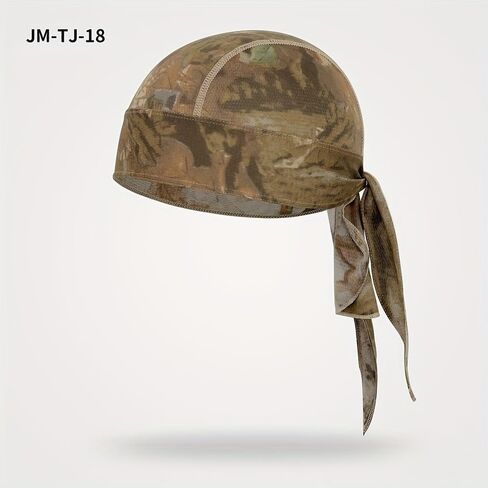 3PCS Camouflage Skull Beanie Unisex Quick-Dry Breathable Mesh Cap Lightweight Multi-Color Headwrap for Hiking Fishing Cycling in Saudi Arabia