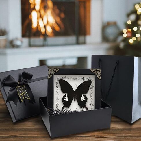 Real Framed Butterfly Taxidermy Butterfly, Butterfly Specimen Display with Wooden Frame, Butterfly Shadow Box Display Wall Hanging Art Decor ( Broadband Phoenix Butterfly ) in Saudi Arabia