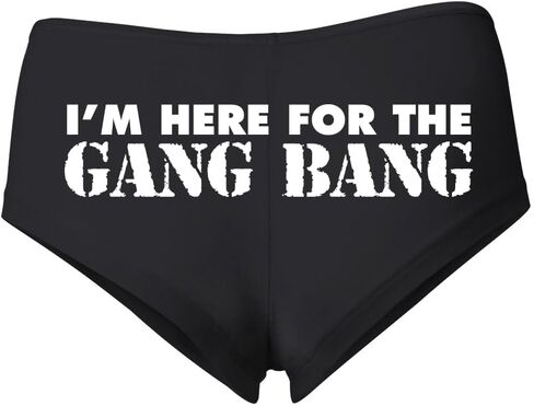 Wild Bobby I'm Here For The Gang Bang Sexy Slutty Naughty Women's Cotton Spandex Booty Shorts in Saudi Arabia
