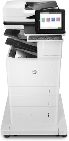HP LaserJet Enterprise Flow MFP M636z Monochrome All-in-One Printer with Built-in Ethernet, 2-Sided Printing, high-Capacity Input Feeder, Wheeled Stand & 3-bin Stapler/Stacker (7PT01A) in Saudi Arabia
