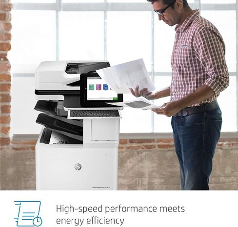 HP LaserJet Enterprise Flow MFP M636z Monochrome All-in-One Printer with Built-in Ethernet, 2-Sided Printing, high-Capacity Input Feeder, Wheeled Stand & 3-bin Stapler/Stacker (7PT01A) in Saudi Arabia