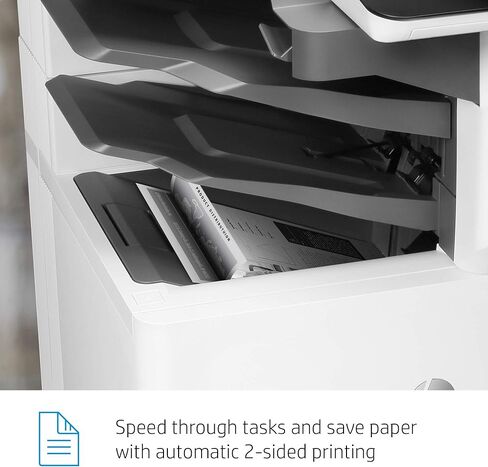 HP LaserJet Enterprise Flow MFP M636z Monochrome All-in-One Printer with Built-in Ethernet, 2-Sided Printing, high-Capacity Input Feeder, Wheeled Stand & 3-bin Stapler/Stacker (7PT01A) in Saudi Arabia