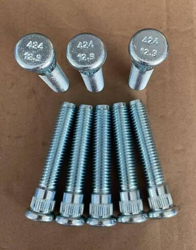 8 قطعة M14 * 2.0 ترصيع العجلات المسننة 610-424 15.8 مللي متر Knurl 75.4 مللي متر طول بديل لـ 2000-2005 Ford Excursion Rear؛ 1999-2004 فورد F250 F-350 F-450 F-550 سوبر ديوتي in Saudi Arabia