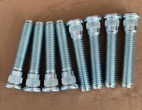 8 قطعة M14 * 2.0 ترصيع العجلات المسننة 610-424 15.8 مللي متر Knurl 75.4 مللي متر طول بديل لـ 2000-2005 Ford Excursion Rear؛ 1999-2004 فورد F250 F-350 F-450 F-550 سوبر ديوتي in Saudi Arabia