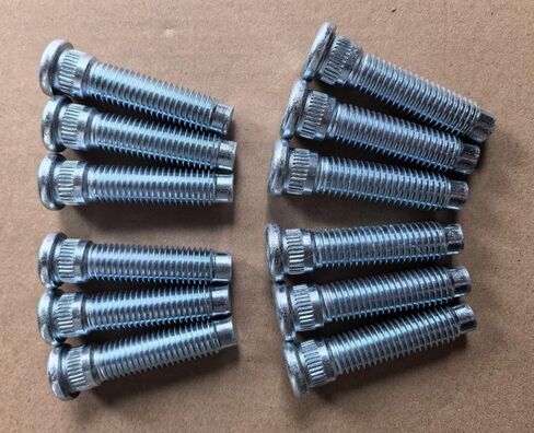 12PCS M14*2.0 Serrated Wheel Studs 610-542 15.9mm Knurl 61.5mm Length Replacement for 2009-2014 Ford F-150, 07-14 Expedition Lincoln Navigator Front in Saudi Arabia