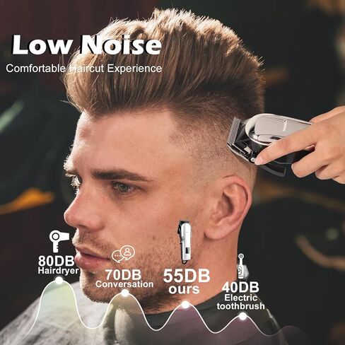 4 Pack Hair Clippers for Men Cordless Clippers for Hair Cutting Rechargeable Beard Hair Trimmer LED Display in Kuwait