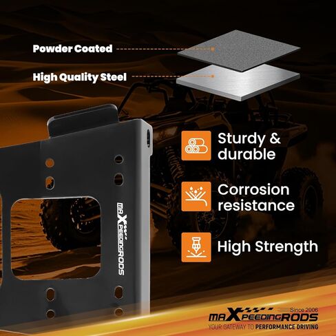 طقم لوحة تركيب الونش من maxpeedingrods لحامل التثبيت للونش Polaris RZR XP 1000, XP 4 1000 2019-2023 in Kuwait