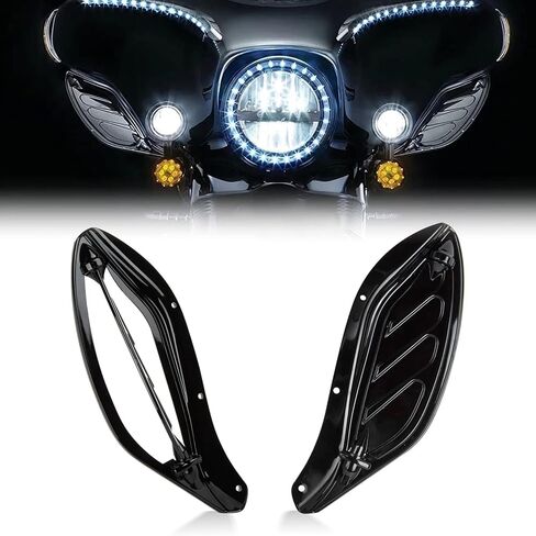 psler Adjustable Air Deflector, Side Wing Deflectors Fairing Air Deflector for Touring Street Glide, Electra Glide, Trike, Ultra Classic, CVO 1996-2013, Black in Saudi Arabia