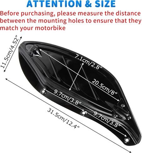 psler Adjustable Air Deflector, Side Wing Deflectors Fairing Air Deflector for Touring Street Glide, Electra Glide, Trike, Ultra Classic, CVO 1996-2013, Black in Saudi Arabia