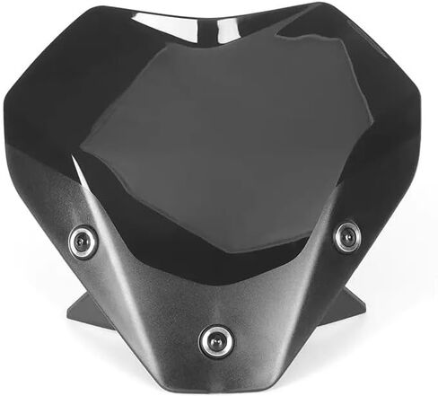 الزجاج الأمامي للدراجات النارية يناسب BMW S1000R 2021 2022 2023 أسود/رمادي دخاني/شفاف للزجاج الأمامي منحرف الرياح (A-أسود) in Saudi Arabia