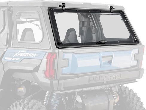 SuperATV Polaris Xpedition ADV Rear Flip Windshield | Durable, Scratch-Resistant, and Convenient for Ultimate Trail Protection Black in Saudi Arabia