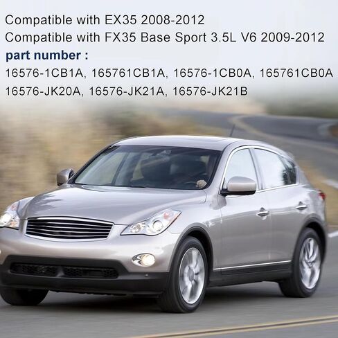 165761CB0A خرطوم منظف الهواء الأمامي الأيسر والأيمن للمحرك متوافق مع INFINITI FX35 Base Sport 2009-2012 3.5L V6 يستبدل 16576-1CB1A 165761CB1A 16576-1CB0A 2 قطعة أنبوب مدخل أنبوب مخرج القناة in Saudi Arabia