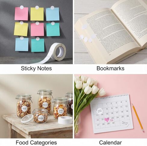 cobee 2000 Pcs White Round Stickers, 1/2 Inch Circle Dot Stickers Price Tags, Coding Label Waterproof Small Round Sticker for Office Shop Home Classroom Marking in Saudi Arabia