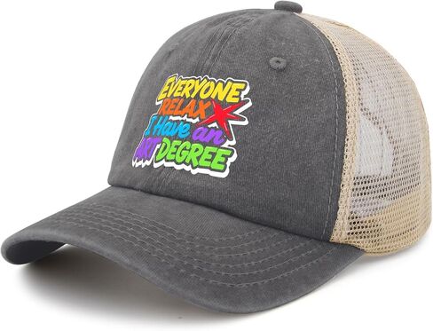 Everyone Relax, I Have an Art Degree Hat for Men Classic Washed Distressed in Saudi Arabia
