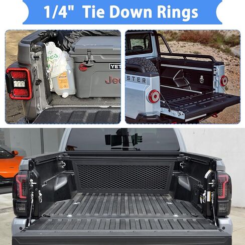 24 حزمة من حلقات D التي تربط خطافات المرساة، حلقات ربط مرساة مقطورة 1/4 بوصة بسعة 2400 رطل، دعامة تثبيت للشاحنات والمقطورات لسيارات الدفع الرباعي، وRV، والتخييم، وسرير شاحنة مقطورة، بيك اب مغلق (فضي) in Kuwait