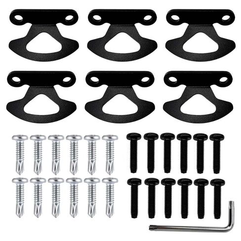 Tie Down Hooks Anchor, Compatible with Ford F150, 2004-2017 Styleside, 2001-2010 Explorer Sport Trac,2 Sets of Bolts（self-Tapping Screws and Dacromet Screws 6pcs. (Black) in Kuwait