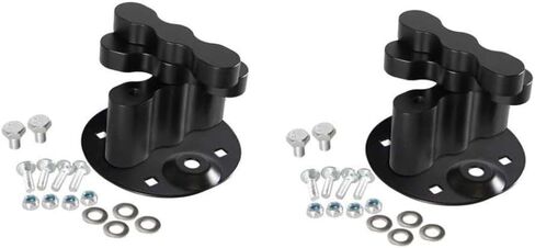 PM Pack Mount Lock Cargo Racks Dual Lock Mount متوافق مع الحزمة القياسية لعلب الوقود والغاز وحاويات المياه (2PCS أسود) in Kuwait