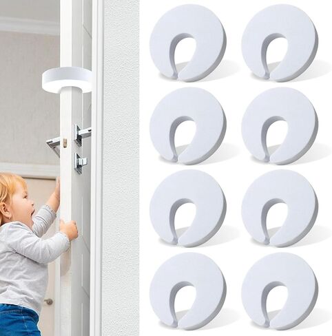 8 قطع من واقي قرصة الباب الفاخر - واقي قرصة إصبع الباب وسدادة باب إسفنجية، آمنة للأطفال والحيوانات الأليفة ومضادة للصدمات للمنزل in Kuwait