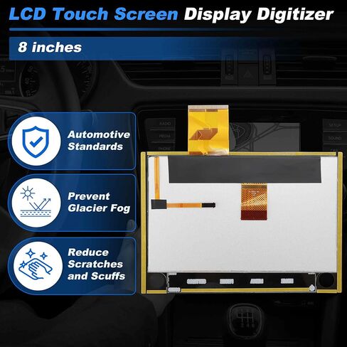 8" LCD Touch Screen Display Glass Digitizer for Mitsubishi Outland Sport 2019-2022 Navigation Radio Replacement Display for Mitsubishi Outland 2019-2022 No.8740A130/8740A040 in Saudi Arabia