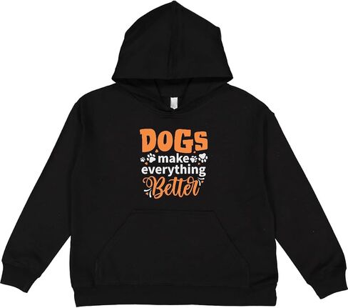 inktastic Dogs Make Everything Better Youth Hoodie Sweatshirt in Saudi Arabia