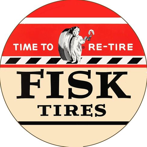 Brotherhood Racine Tires Racing Tire Company Emblem Seal Gas Signs Reproduction Car Company Vintage Style Signs Round Metal Tin Aluminum Sign Garage Home Decor 3" 3 Pack in Saudi Arabia